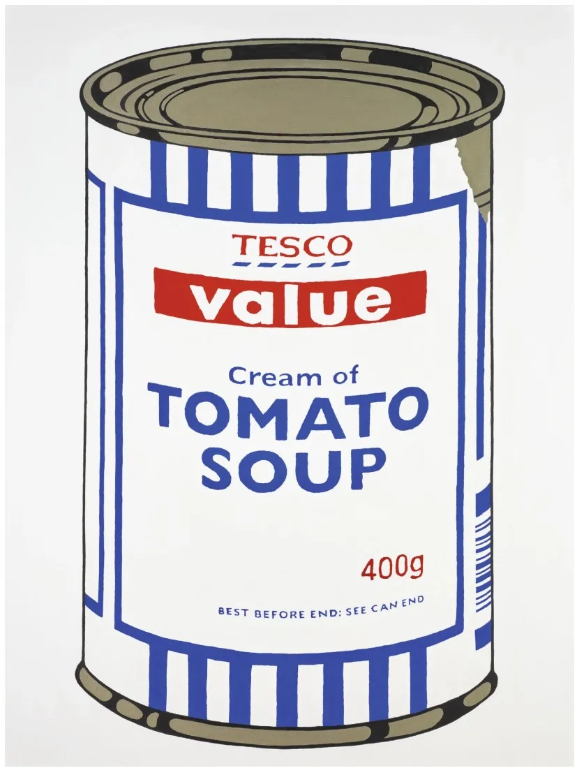 バンクシー人気ランキング41位 Tesco Value Soup Can/テスコ・バリュー・スープ缶