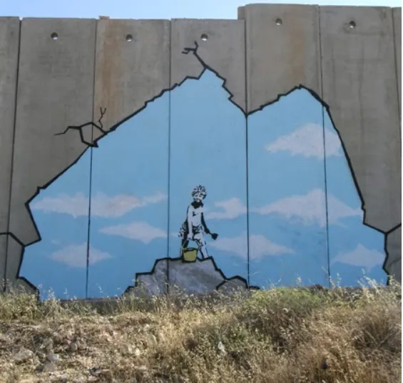バンクシー人気ランキング52位 The Segregation Wall Palestine/分離壁